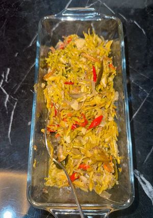 Foto resep Tumis Bunga Pepaya dan Teri