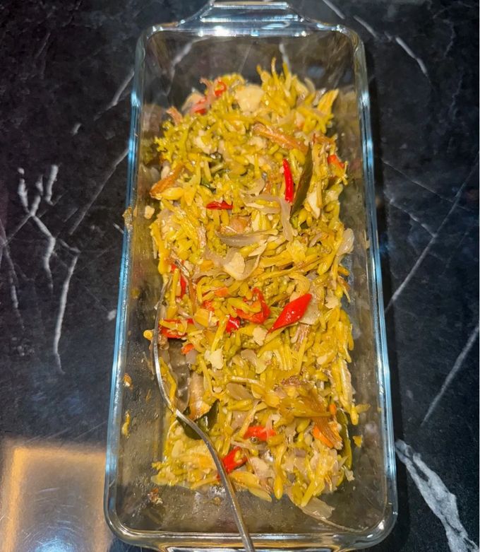 Foto resep Tumis Bunga Pepaya dan Teri