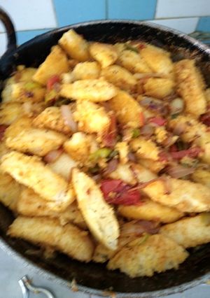 A picture of Rawa idli masala fry.