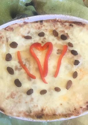 Una foto de Pastelón de plátano amarillo y carne molida