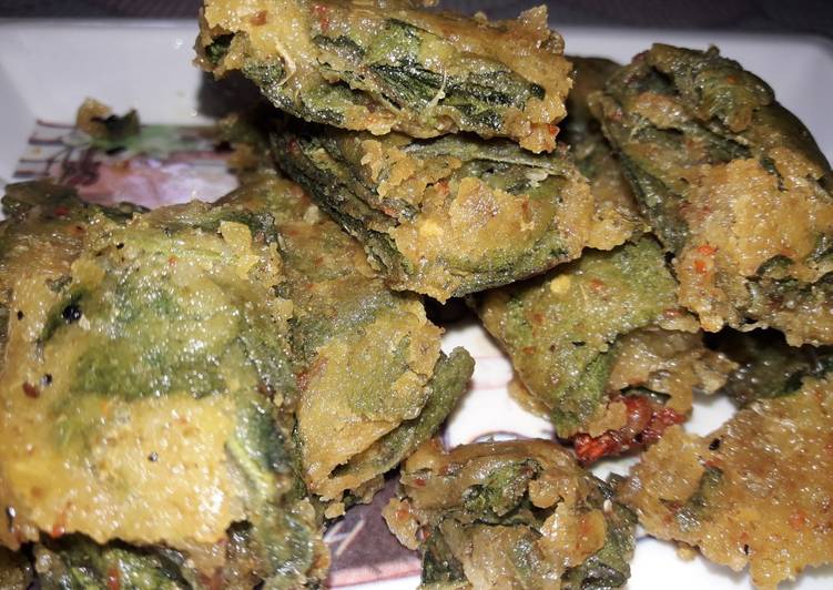 Pumpkin leave pakoda