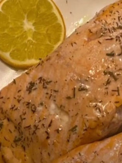 Foto de Salmão no forno