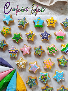 Foto resep Cookies Lukis (icing sugar cookies)