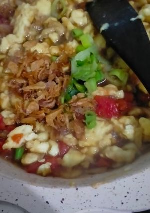 Foto resep Mpasi 1y+ orak arik telur bebek saus tiram