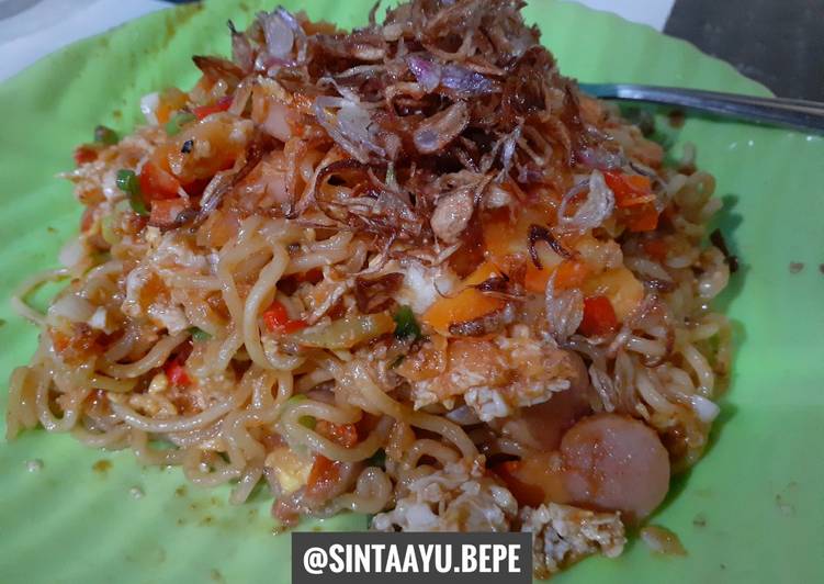 Resep Mie goreng nyemek Anti Gagal