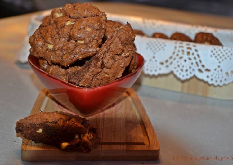 Cookies chocolat &amp; pépites  de chocolat