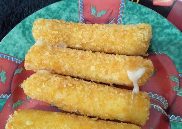 Langkah Mudah untuk Membuat Mozarela goreng🧀, Lezat Sekali