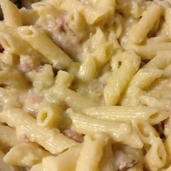 Sneaky macaroni cheese A picture of Sneaky macaroni cheese.