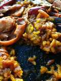Arroz de verduras, setas y calamares 🥘