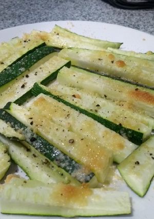 Una foto de Zucchinis o Calabacines Gratinados al Horno