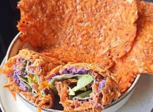 Une photo de Galette de wrap à la carotte