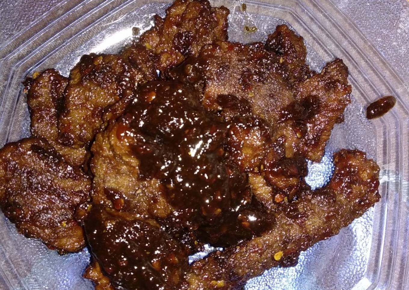 Sapi panggang saus pedas manis