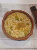 Cocina de subsistencia: Potaje de Orzo con Guisantes