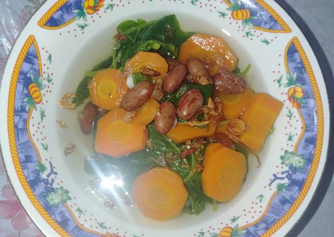 Sayur Bayam Kacang Merah