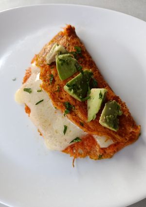 Una foto de Omelette de Zanahoria y Mozzarella