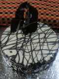 Eggless Whole wheat Vanilla cake with white chocolate ganache