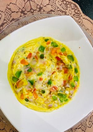 A picture of Baked eggs.