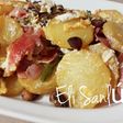 Revuelto de papas, Trigueros, champiñones y jamón