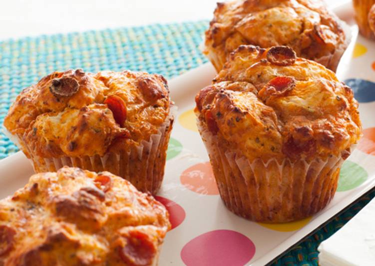 Recipe of Super Quick Homemade Pizza Muffins