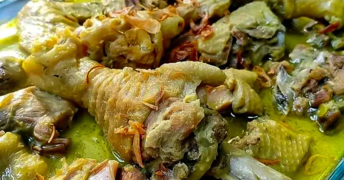 Resep Opor Ayam Kampung Rasanya Maknyus