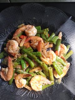 Foto resep Kacang panjang tumis udang