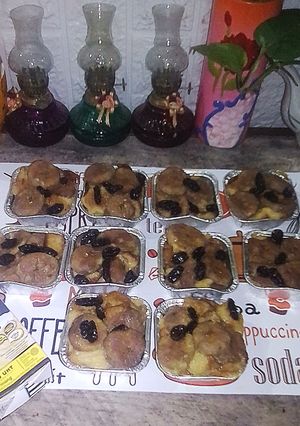 Foto resep Banana Bread Pudding Or Puding Roti Pisang ~ Kukus