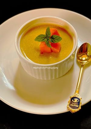 A picture of Mango Lassi Panna Cotta.