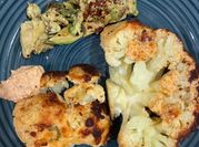 A picture of baked cheesy cauliflower