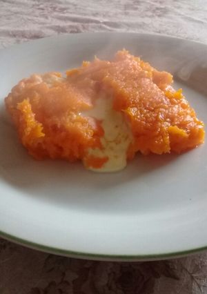Una foto de Pastel soufleé de zapallo