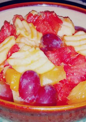 A picture of Fruit sallad.