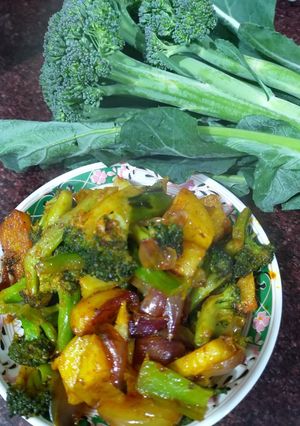 A picture of Broccoli aloo.