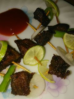A picture of Fried beef Tikka boti.