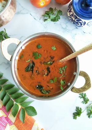 A picture of Tomato Saar (Sweet And Sour Tomato Curry).