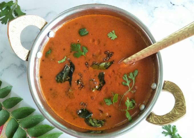 Tomato Saar (Sweet And Sour Tomato Curry)