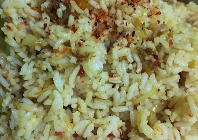 Nasi goreng Putih pedas