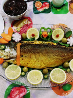 عکسی از دستور ماهی شکم پر