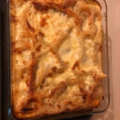 A picture of My large lasagne.