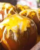Tomates rellenos de zanahoria, espinacas y huevo
