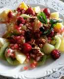 Macedonia de cítricos con frutos rojos