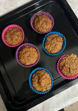 Una foto de Cupcakes de zanahoria y chía