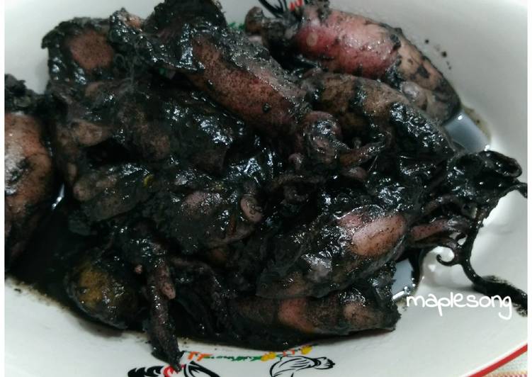 Proses memasak Cumi Hitam Pedas, Enak