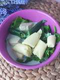 Terubuk kuah santan cabai hijau (lodeh putih)
