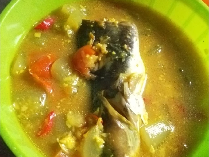 Cara Gampang Membikin Resep Gangan asam kepala patin yang Bikin Ngiler Anti Ribet, Menggugah Selera