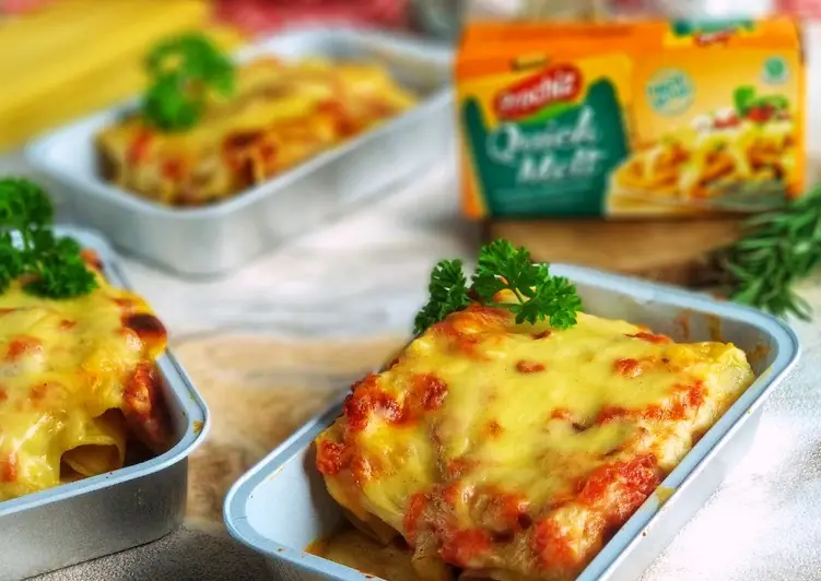 Cara Membuat Super Cheese Lasagna Roll Sedap