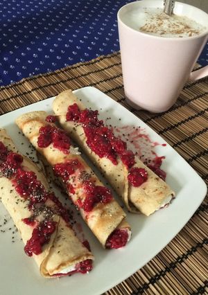 Egyszerű és gyors zabpalacsinta recept fotója