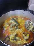 Egusi soup with oziza leaf