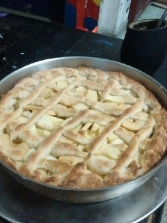 Una foto de Tarta de manzana simple