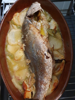 Una foto de Corvina al horno