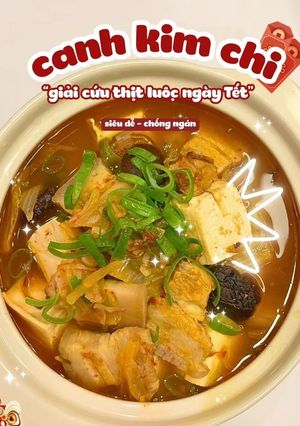 Hình của món Camh Kim Chi.