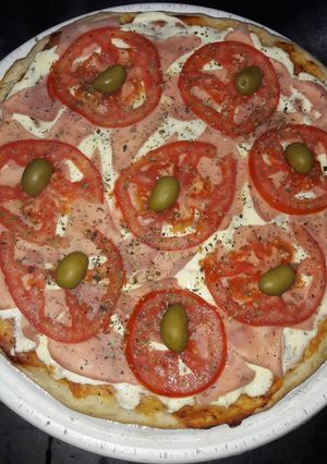 Una foto de Pizza - masa aereada